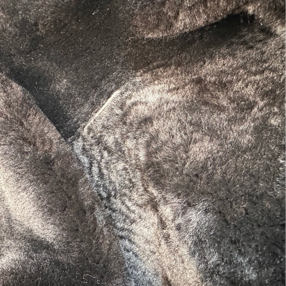 Pierotucci Espresso Lamb Shearling Leather Pilot Aviator Flight Jacket - Picture 11 of 16